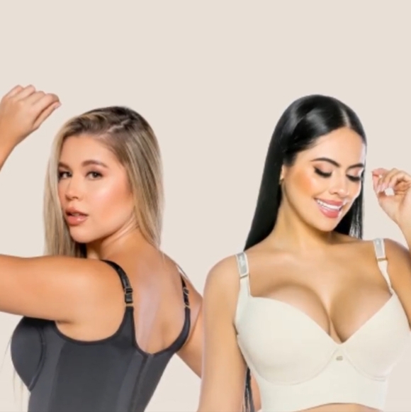 Stagmi Best Push Up Back Smoothing Bra Colombianas Faja "Magic Bra" Full Cup NEW - Picture 9 of 16